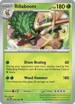 Rillaboom card from SV06: Twilight Masquerade