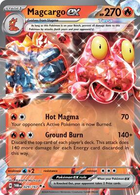 Magcargo ex - 029/167 card from SV06: Twilight Masquerade