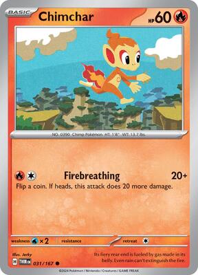 Chimchar card from SV06: Twilight Masquerade