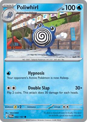 Poliwhirl card from SV06: Twilight Masquerade
