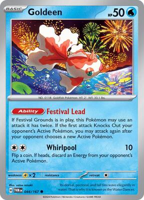 Goldeen card from SV06: Twilight Masquerade