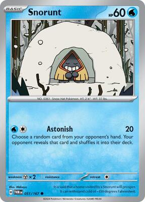 Snorunt card from SV06: Twilight Masquerade