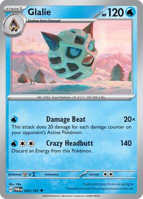 Glalie card from SV06: Twilight Masquerade