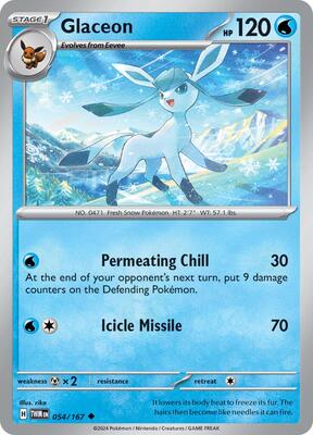 Glaceon card from SV06: Twilight Masquerade