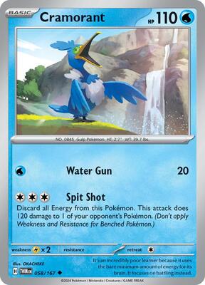 Cramorant - 058/167 card from SV06: Twilight Masquerade