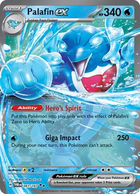 Palafin ex - 061/167 card from SV06: Twilight Masquerade
