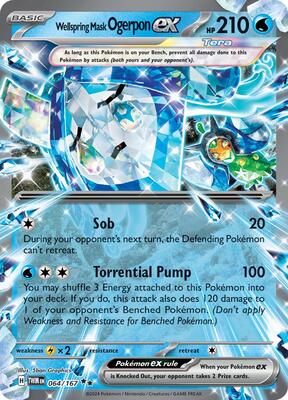 Wellspring Mask Ogerpon ex - 064/167 card from SV06: Twilight Masquerade
