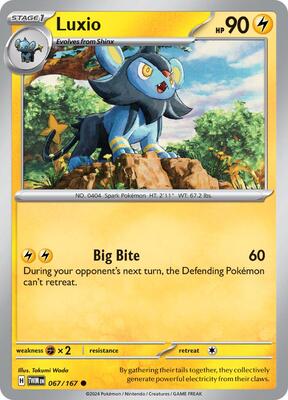 Luxio card from SV06: Twilight Masquerade