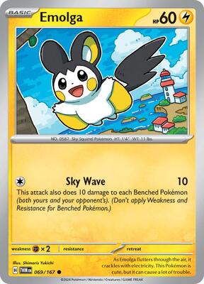 Emolga card from SV06: Twilight Masquerade