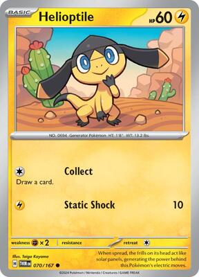 Helioptile card from SV06: Twilight Masquerade