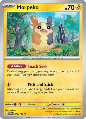 Morpeko card from SV06: Twilight Masquerade