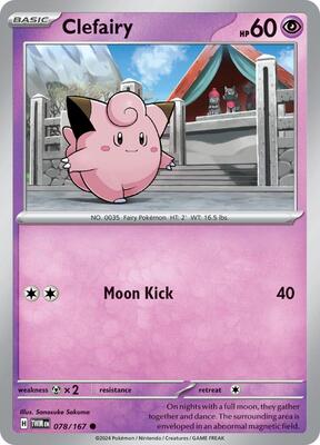 Clefairy card from SV06: Twilight Masquerade