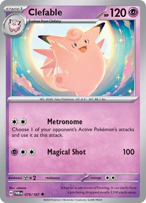 Clefable card from SV06: Twilight Masquerade