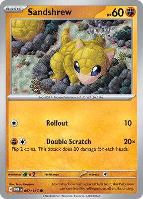 Sandshrew card from SV06: Twilight Masquerade