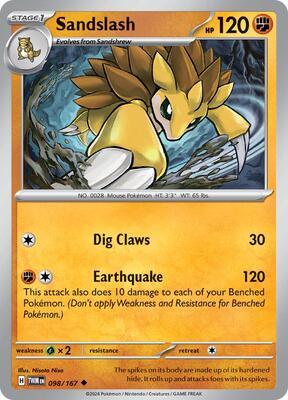 Sandslash card from SV06: Twilight Masquerade