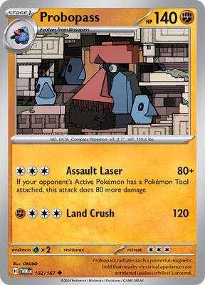 Probopass - 102/167 card from SV06: Twilight Masquerade