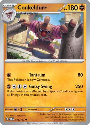 Conkeldurr card from SV06: Twilight Masquerade