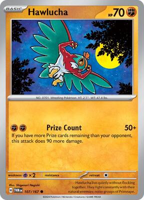 Hawlucha card from SV06: Twilight Masquerade