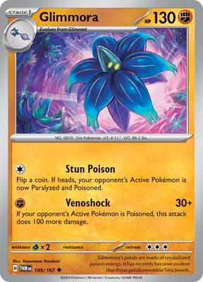 Glimmora card from SV06: Twilight Masquerade