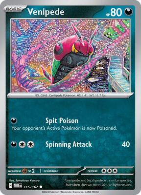 Venipede card from SV06: Twilight Masquerade
