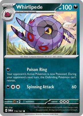 Whirlipede card from SV06: Twilight Masquerade