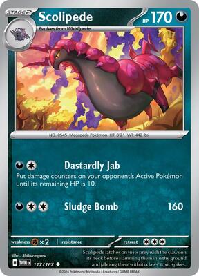 Scolipede card from SV06: Twilight Masquerade