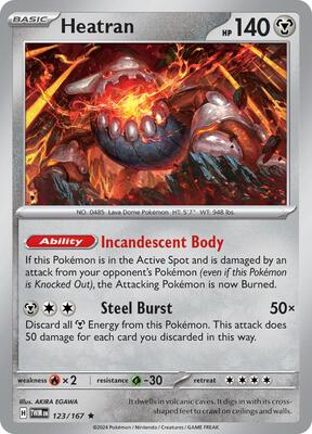 Heatran card from SV06: Twilight Masquerade