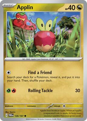 Applin - 126/167 card from SV06: Twilight Masquerade