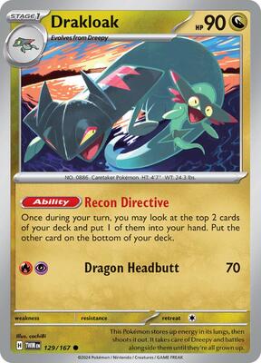 Drakloak card from SV06: Twilight Masquerade