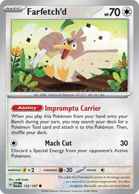 Farfetch'd card from SV06: Twilight Masquerade