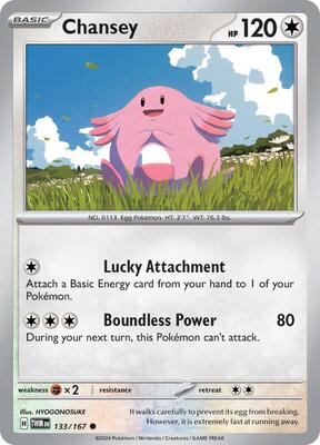 Chansey - 133/167 card from SV06: Twilight Masquerade