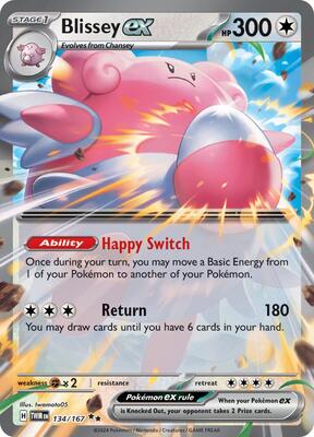 Blissey ex - 134/167 card from SV06: Twilight Masquerade