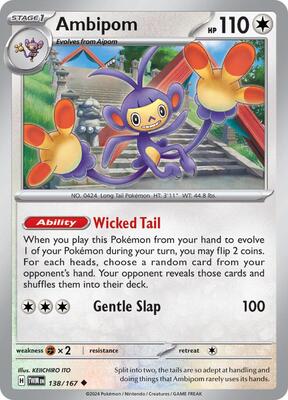 Ambipom card from SV06: Twilight Masquerade