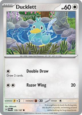 Ducklett card from SV06: Twilight Masquerade