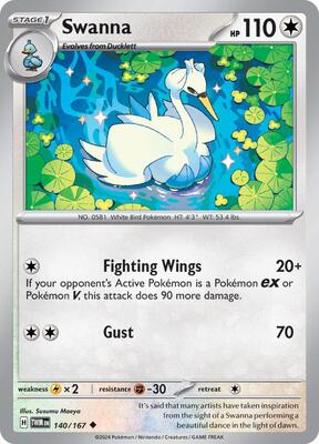 Swanna card from SV06: Twilight Masquerade