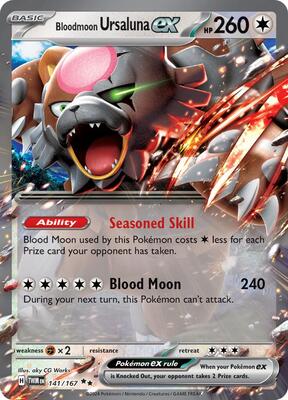 Bloodmoon Ursaluna ex - 141/167 card from SV06: Twilight Masquerade