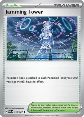 Jamming Tower card from SV06: Twilight Masquerade