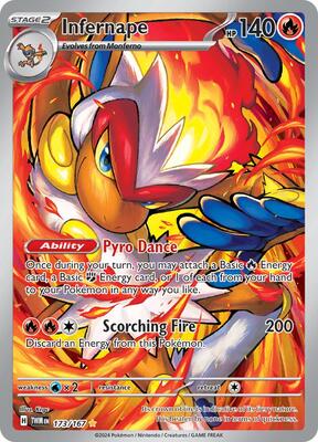 Infernape - 173/167 card from SV06: Twilight Masquerade