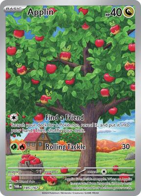 Applin - 185/167 card from SV06: Twilight Masquerade