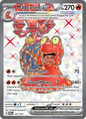 Magcargo ex - 191/167 card from SV06: Twilight Masquerade