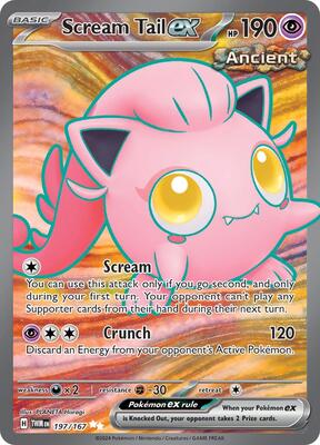 Scream Tail ex - 197/167 card from SV06: Twilight Masquerade