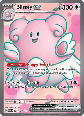 Blissey ex - 201/167 card from SV06: Twilight Masquerade