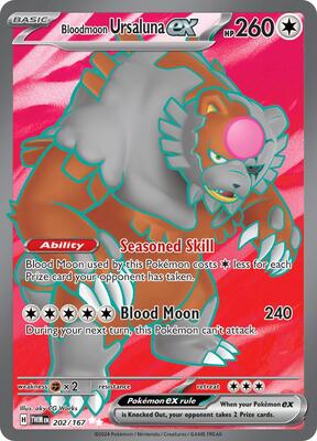 Bloodmoon Ursaluna ex - 202/167 card from SV06: Twilight Masquerade