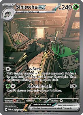 Sinistcha ex - 210/167 card from SV06: Twilight Masquerade
