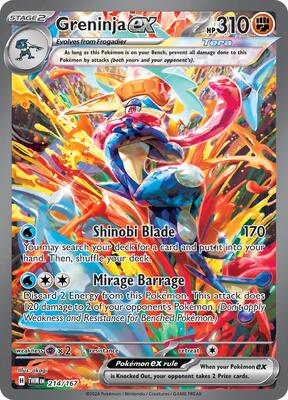 Greninja ex - 214/167 card from SV06: Twilight Masquerade