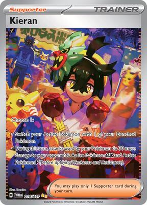 Kieran - 218/167 card from SV06: Twilight Masquerade