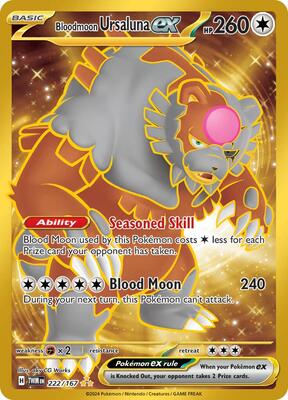 Bloodmoon Ursaluna ex - 222/167 card from SV06: Twilight Masquerade