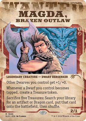 Magda, Brazen Outlaw card from Secret Lair Drop Series