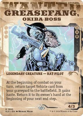 Greasefang, Okiba Boss card from Secret Lair Drop Series