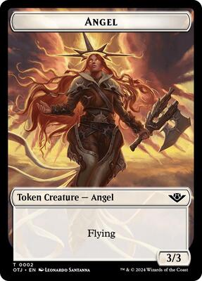 Angel // Plot Double-Sided Token card from Outlaws of Thunder Junction